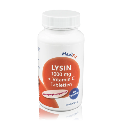 Apofit Lysin 1000mg + Vitamin C Tabletten (60 St.) - ROTE.PLACE