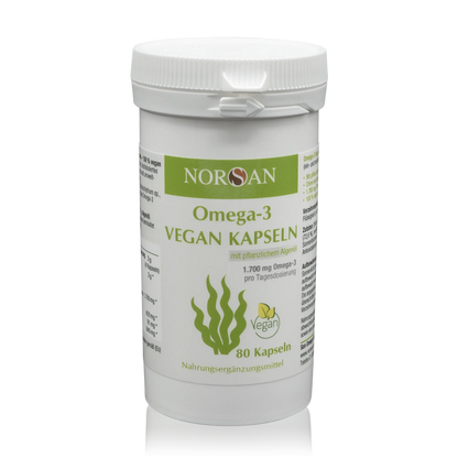 Norsan Algenöl Omega 3 vegane Kapseln (80 St.)