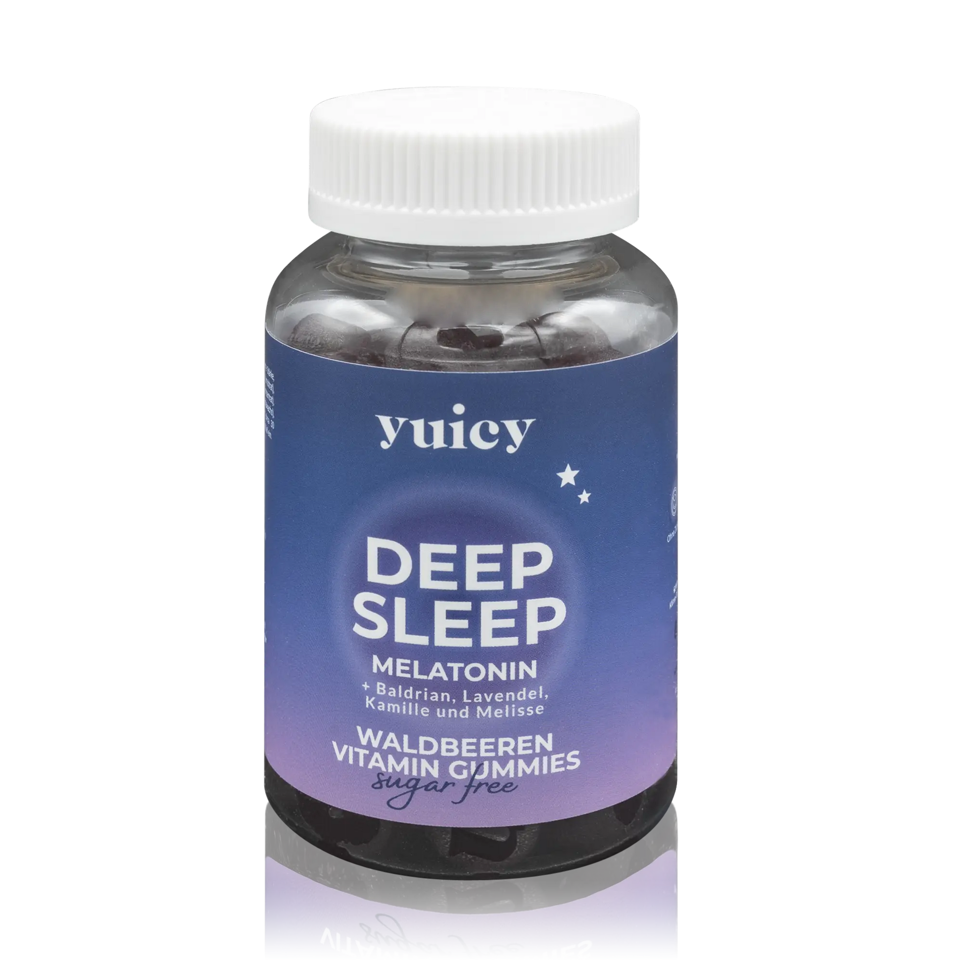 Yuicy Deep Sleep Melatonin Waldbeeren Vitamin Fruchtgummis - zuckerfrei (60 St.) - ROTE.PLACE