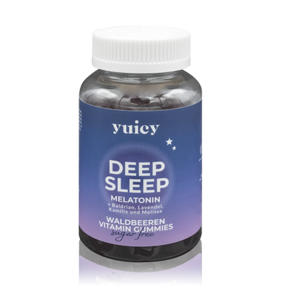 Yuicy Deep Sleep Melatonin Waldbeeren Vitamin Fruchtgummis - zuckerfrei (60 St.) - ROTE.PLACE