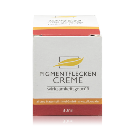 Allcura Naturheilmittel Pigmentfleckencreme zur Aufhellung deiner Haut um 23% (30ml) - ROTE.PLACE