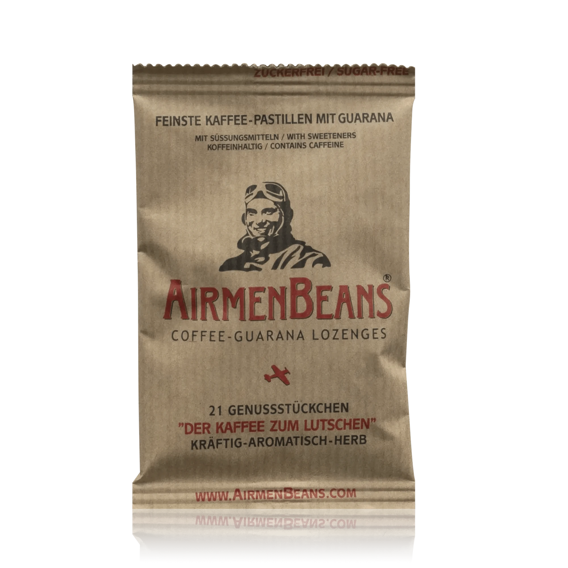 AirmenBeans Feinste vegane Kaffee Pastillen mit Guarana (21g) - ROTE.PLACE